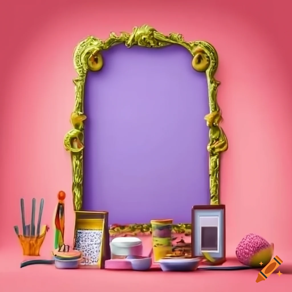 Playful prize frame adorned with kitchenware