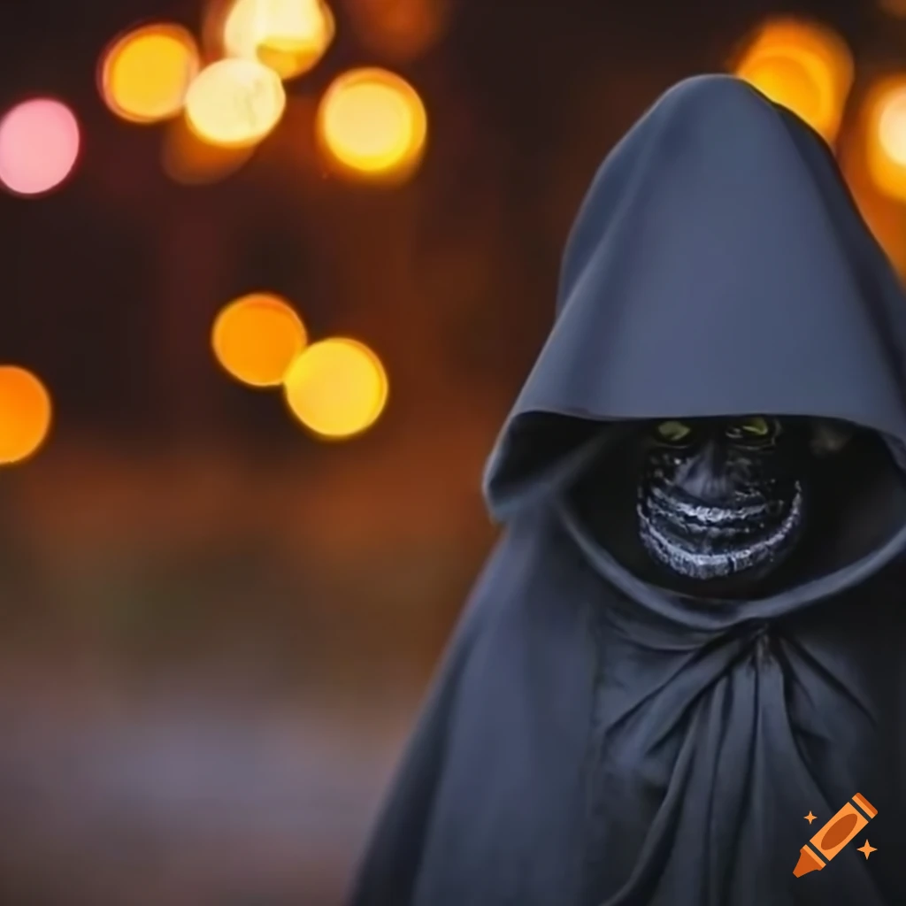 Grim reaper bokeh in a high-quality photo