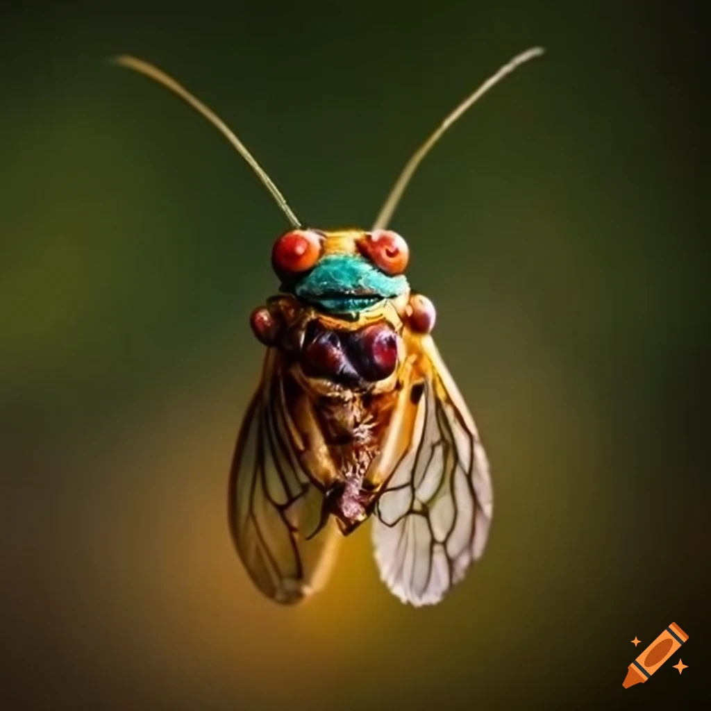 Pack of dried cicadas with colorful label