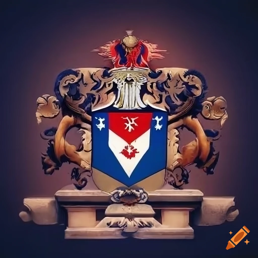 Family crest representing Cuban heritage in the United States and wealth in Nevada