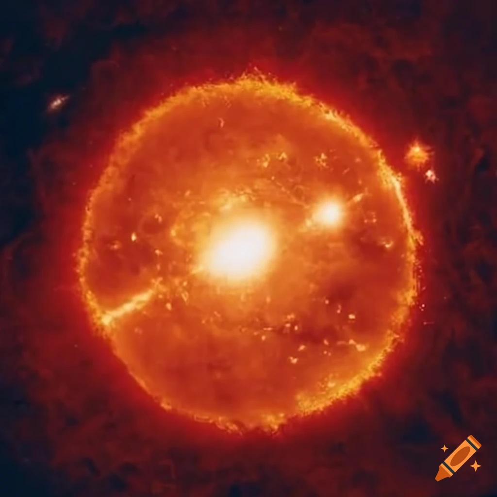 Red sun in a black universe
