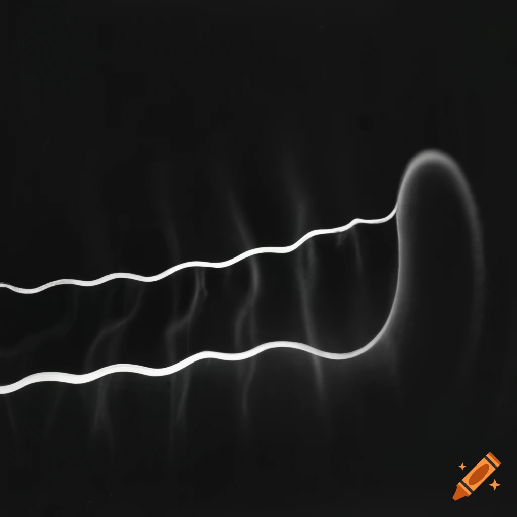 High voltage electricity waveform in black and white