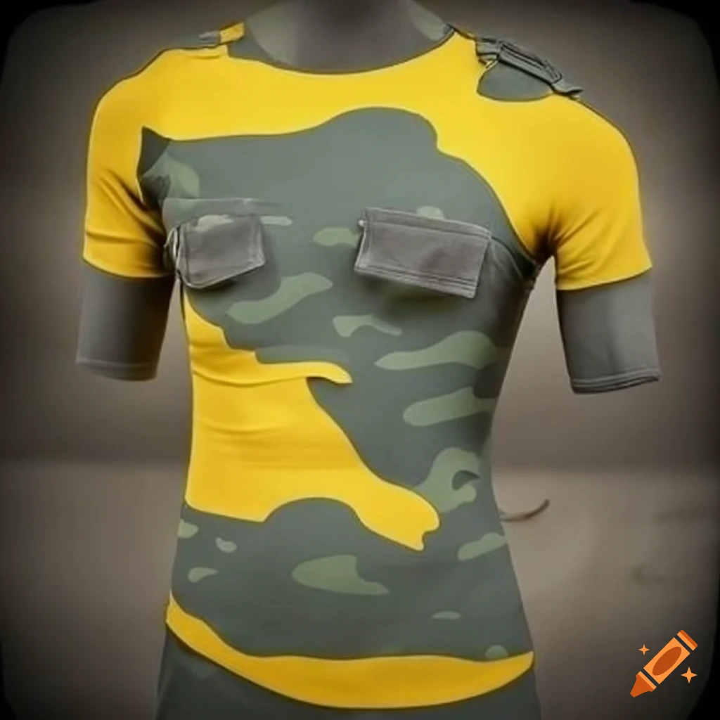 Idées maillot style army, camouflage and yellow