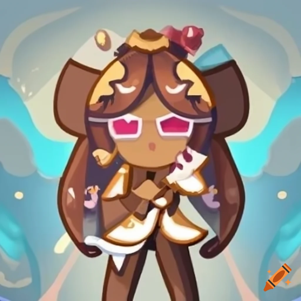 Brownie Cookie character from Cookie Run Kingdom, female version