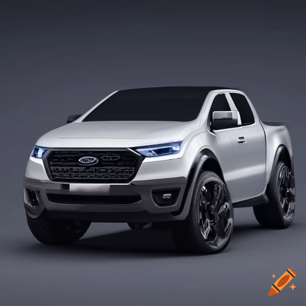 Conceptual Tesla-inspired Ford Ranger truck design