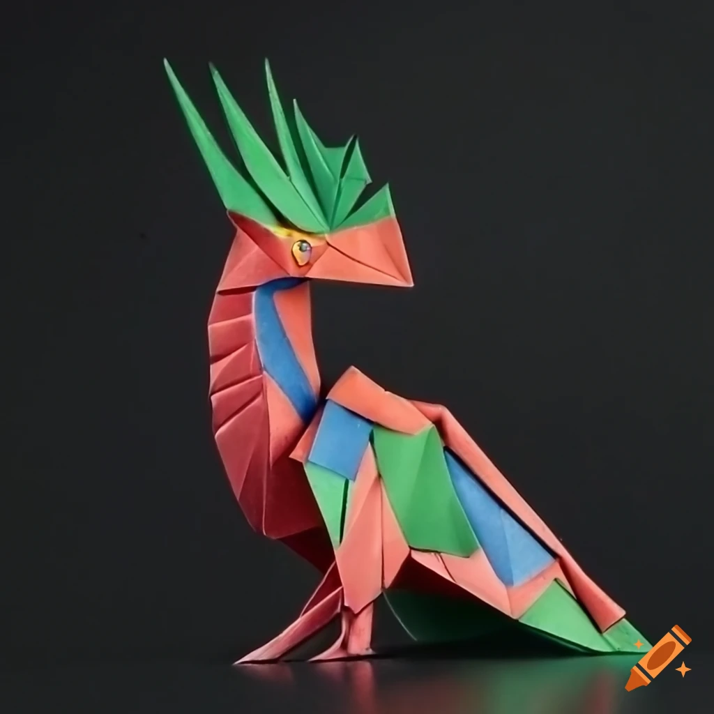 Origami Quetzalcoatl birds