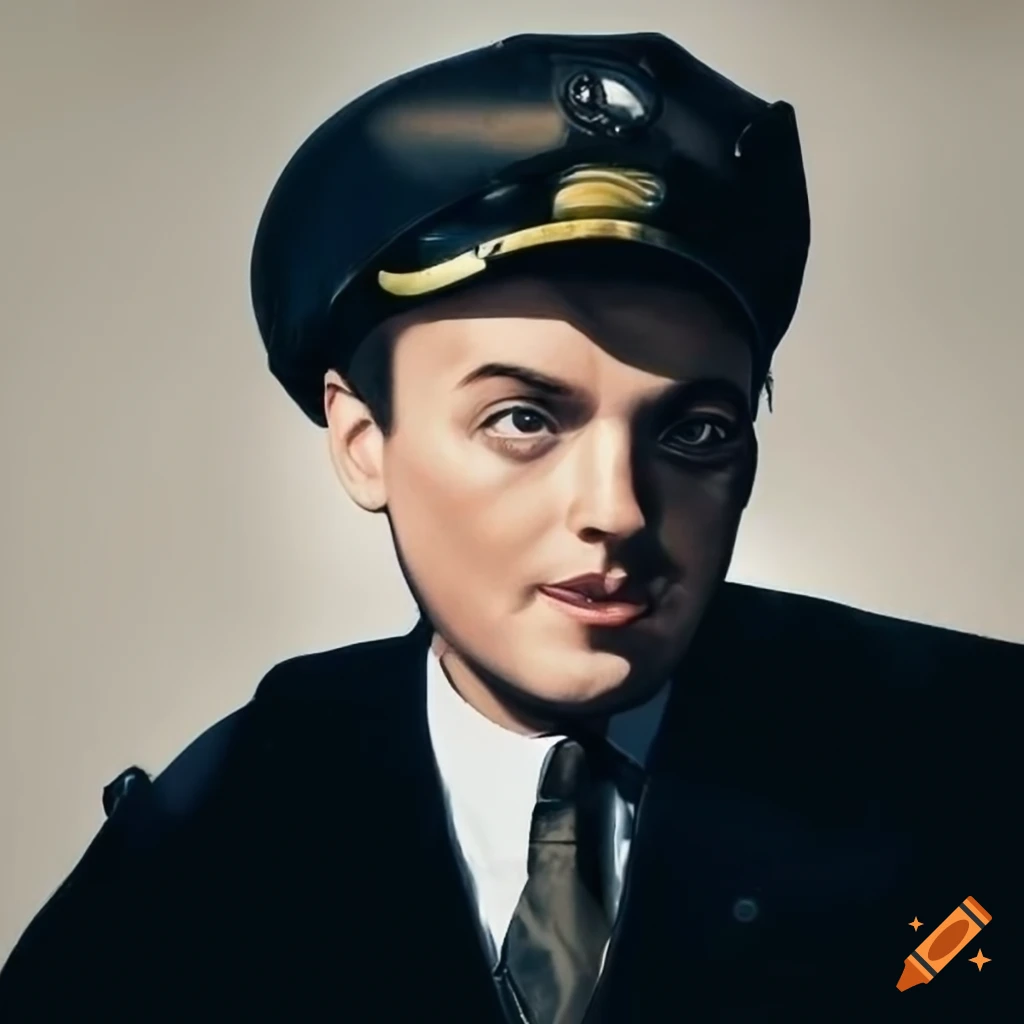 1950s airline pilot avatar