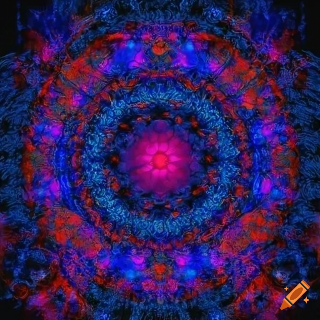 Intricate graph of a mathematical function with vibrant blue design