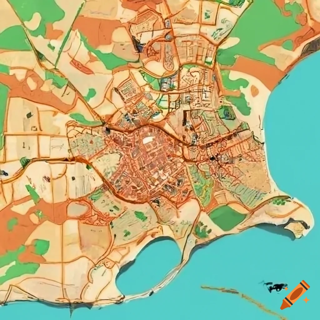 Street map of a southern French town