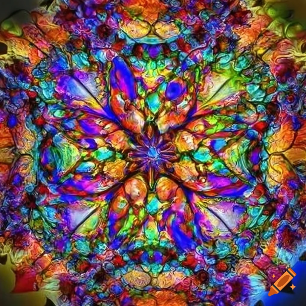 Fractal stained glass design