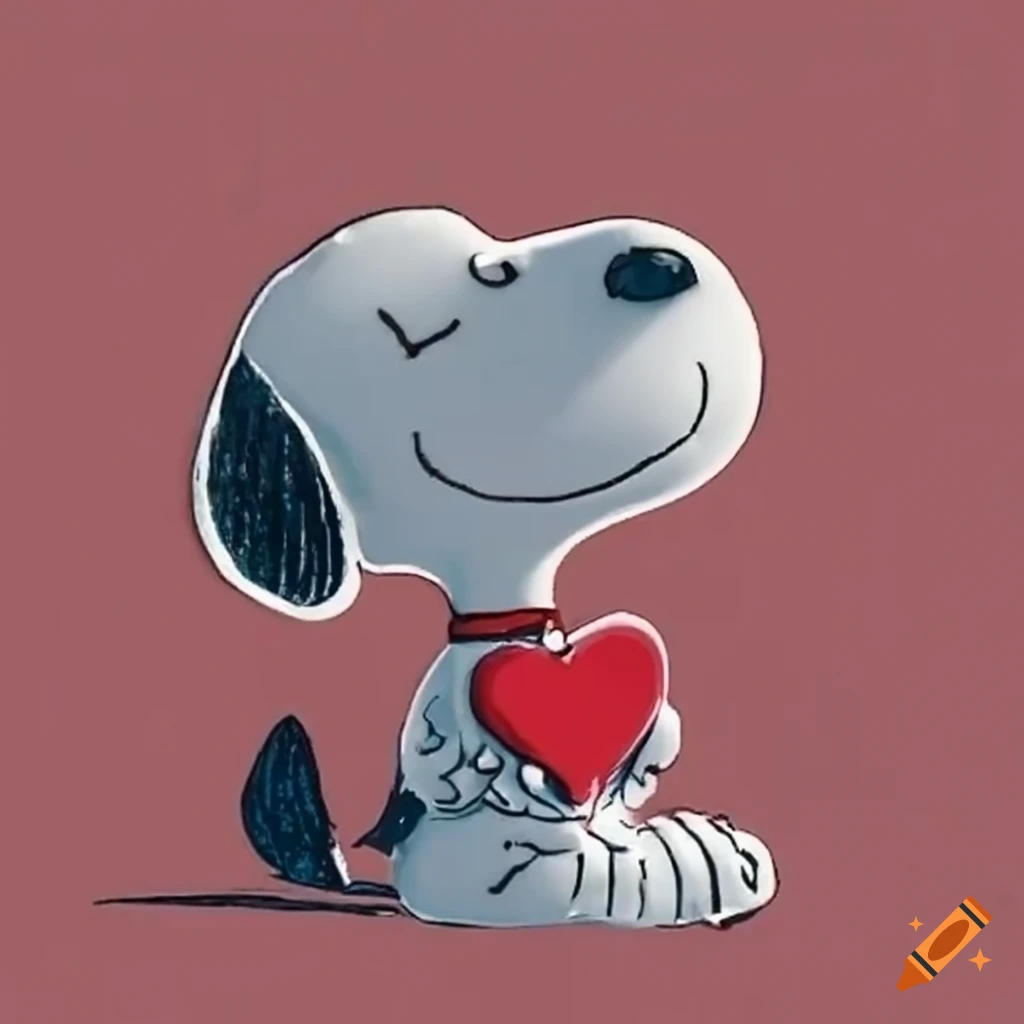 Snoopy Valentine's Day illustration