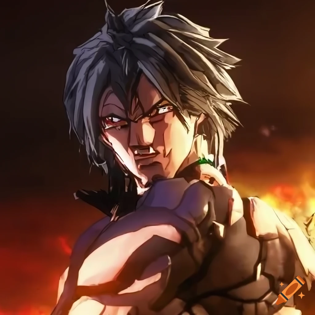 Broly/Raiden character from Metal Gear Rising