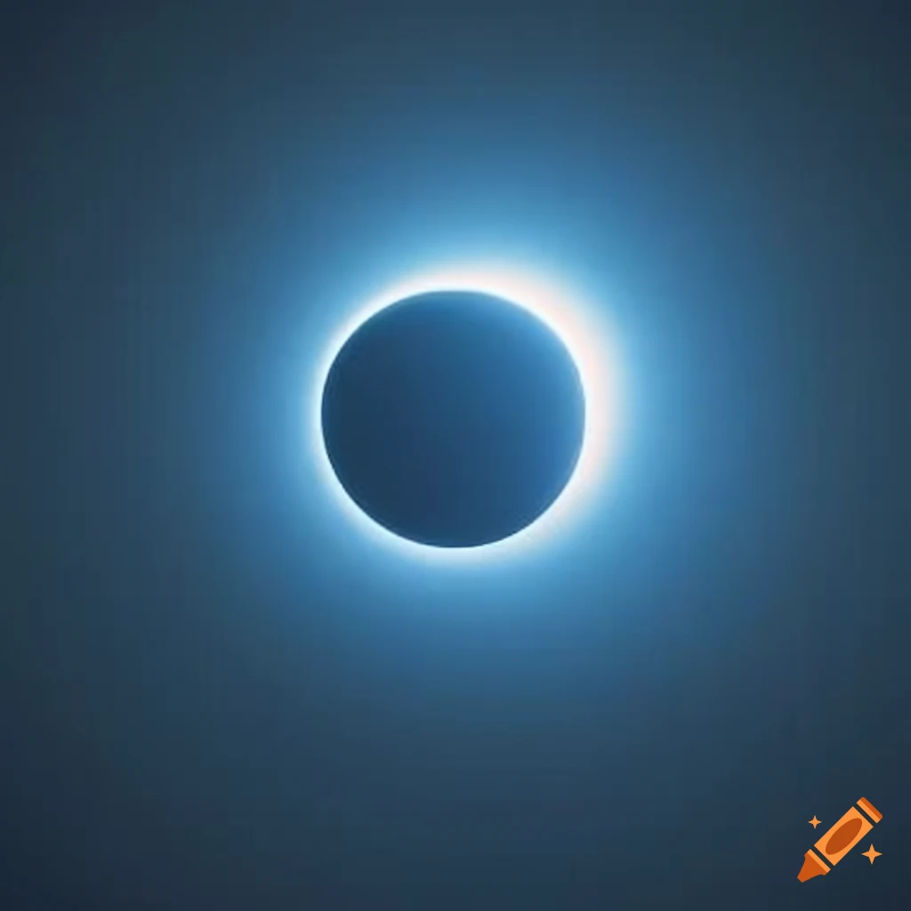 Blue solar eclipse on Craiyon