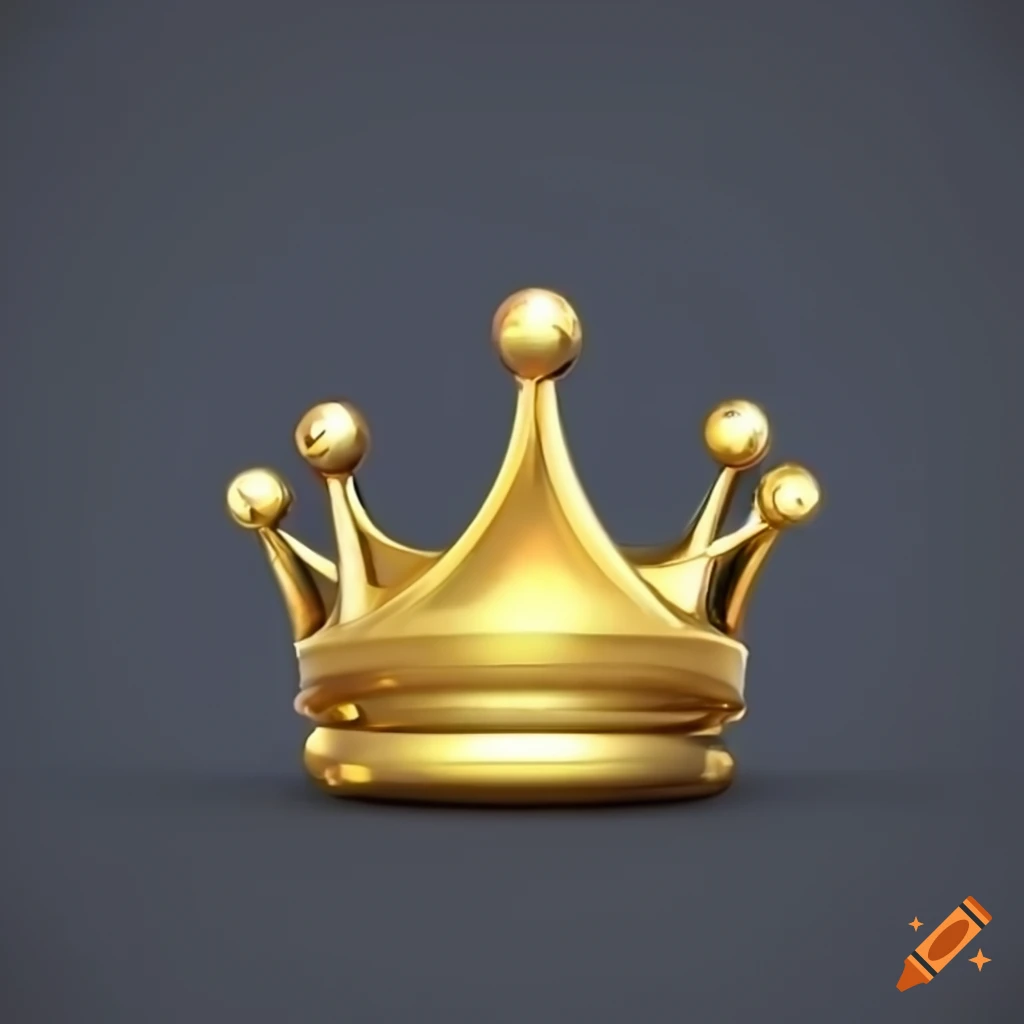 kiso ゴールドクラウン gold crown 10K Yellow Gold CZ King Crown Pendant 1.6