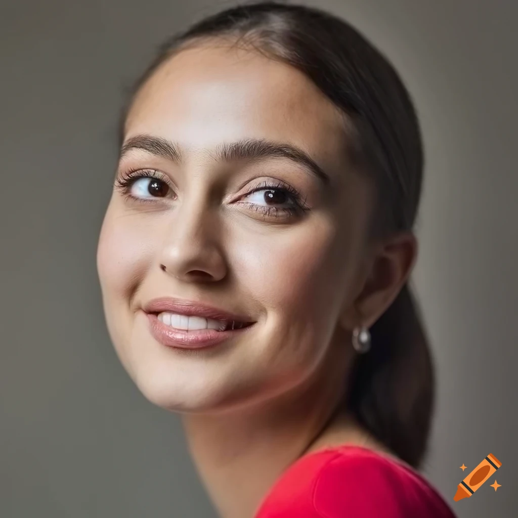 Studio shot with detailed lighting on skin and hair