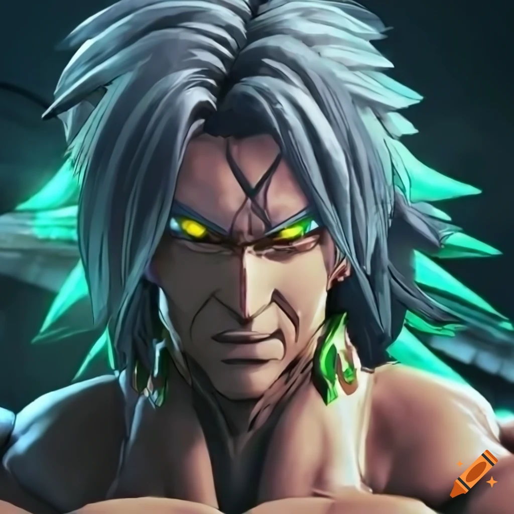 Broly/Raiden character from Metal Gear Rising