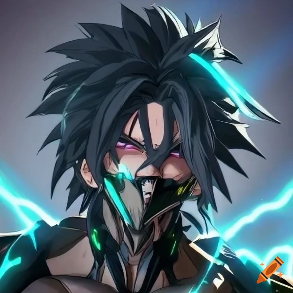 Broly/Raiden character from Metal Gear Rising