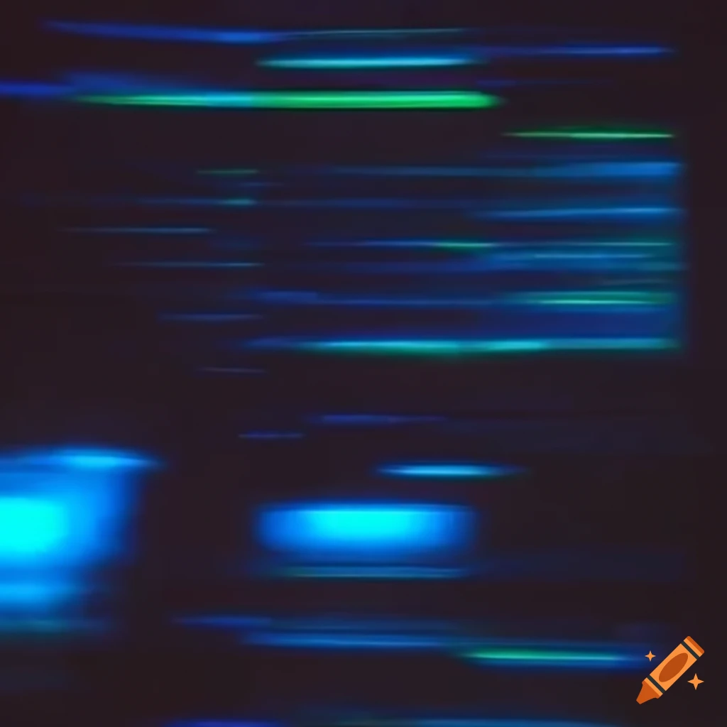 Vintage ambient lights in darkness with a VHS aesthetic