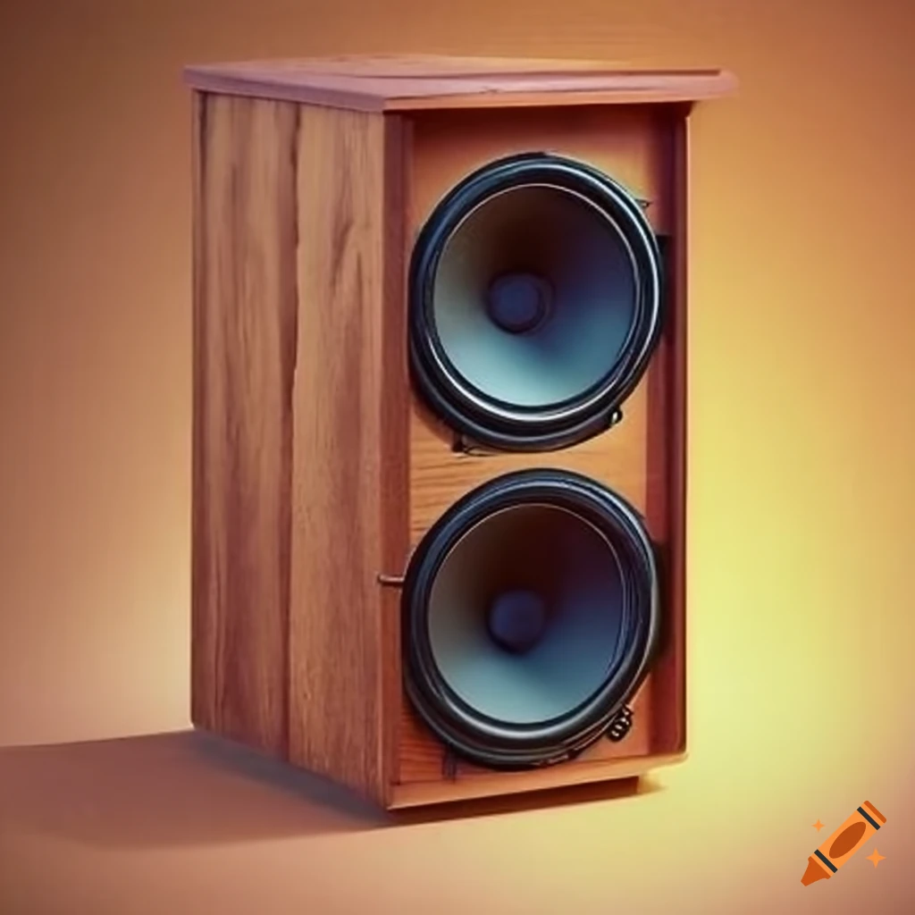 Wooden g-sub bass bin loaded with 18 inch drivers
