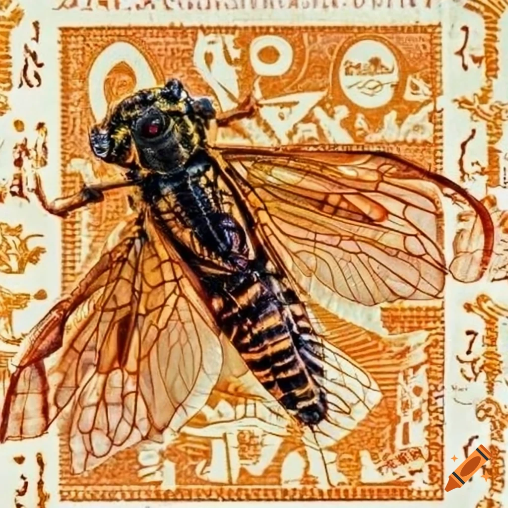 Cicada commemorative stamps