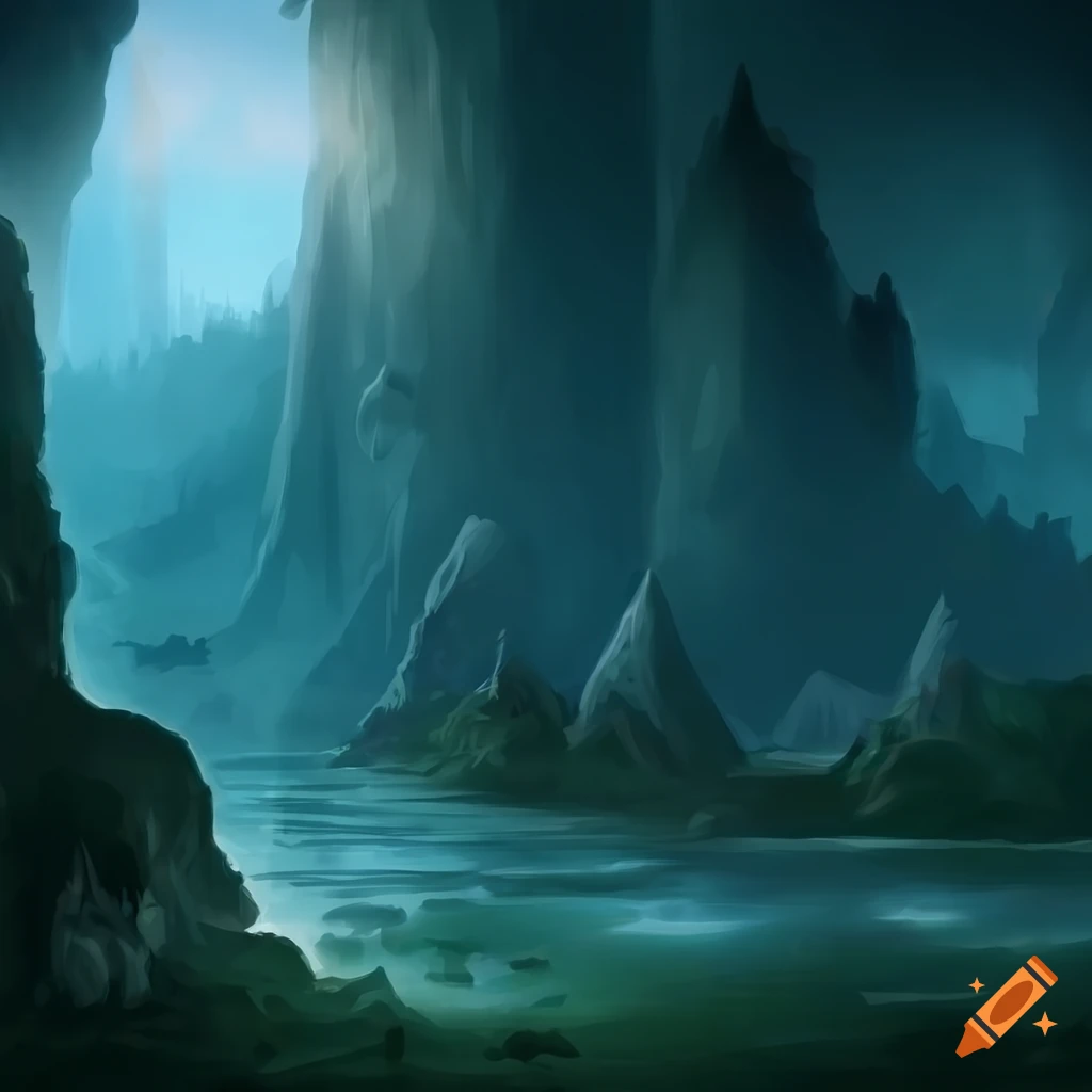 Fantasy landscape scenic wallpaper