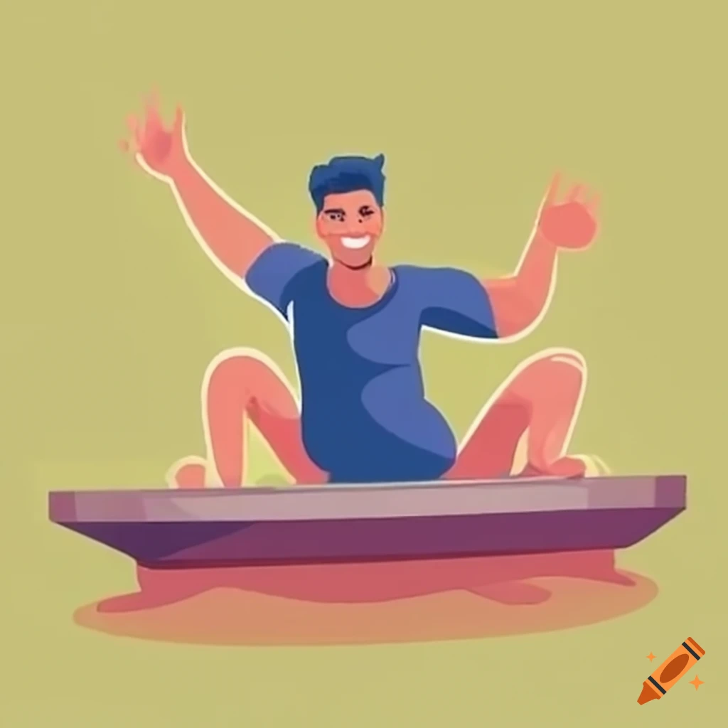 Men overboard waving for help