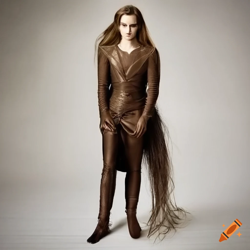 Emma Watson with very long hair, full body shot