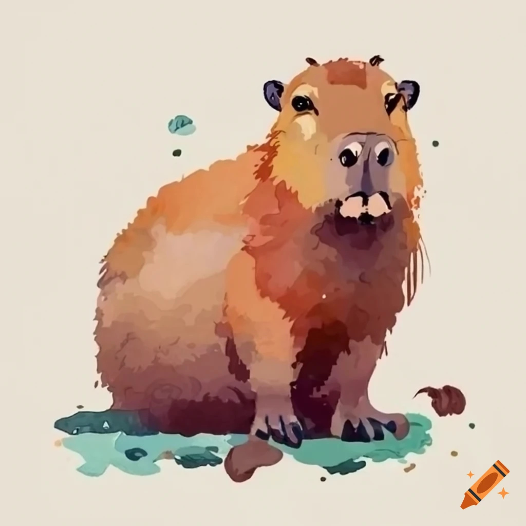Cartoon capybara similar to pudgy penguins