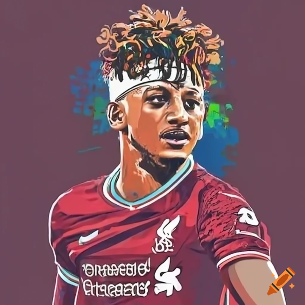 Patrick mahomes in a liverpool fc jersey on Craiyon
