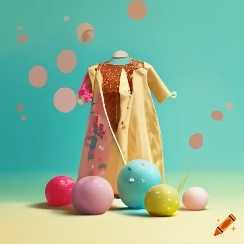 Creative eco-friendly party invitation with recycled clothes theme