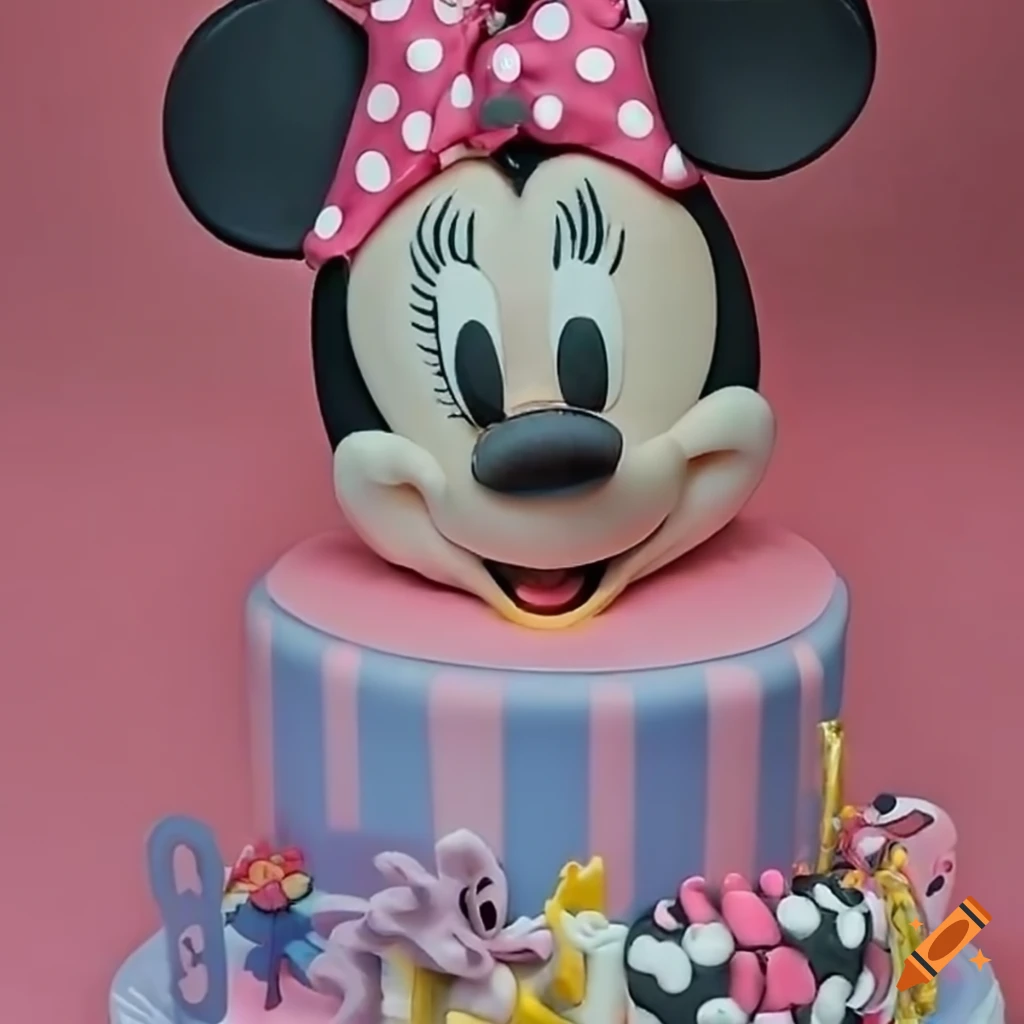 minnie-mouse-3rd-birthday-cake-on-craiyon