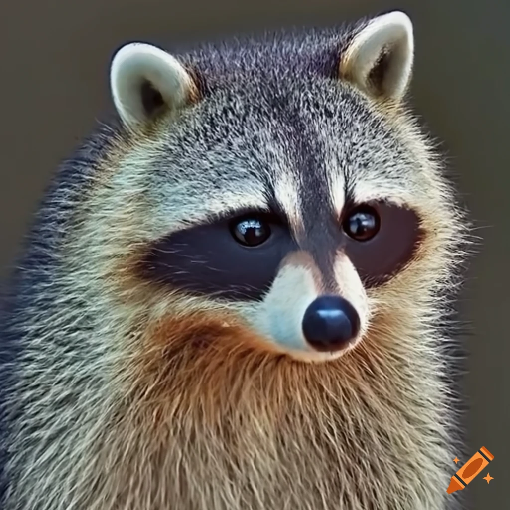 Happy raccoon