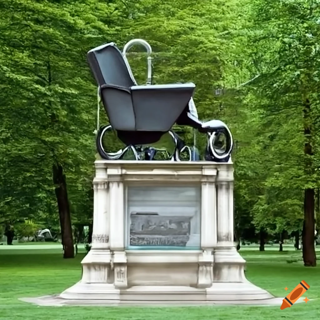 Jeanne Bohec monument with stroller