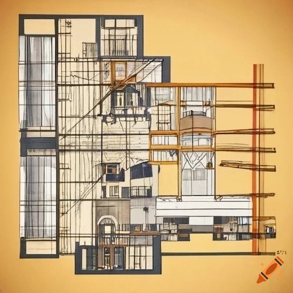 Floorplans of a museum inspired by the Wright Brothers flyer