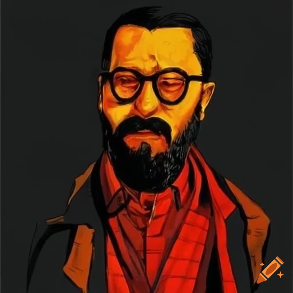 Graphic novel depiction of Zatoichi as a postal carrier