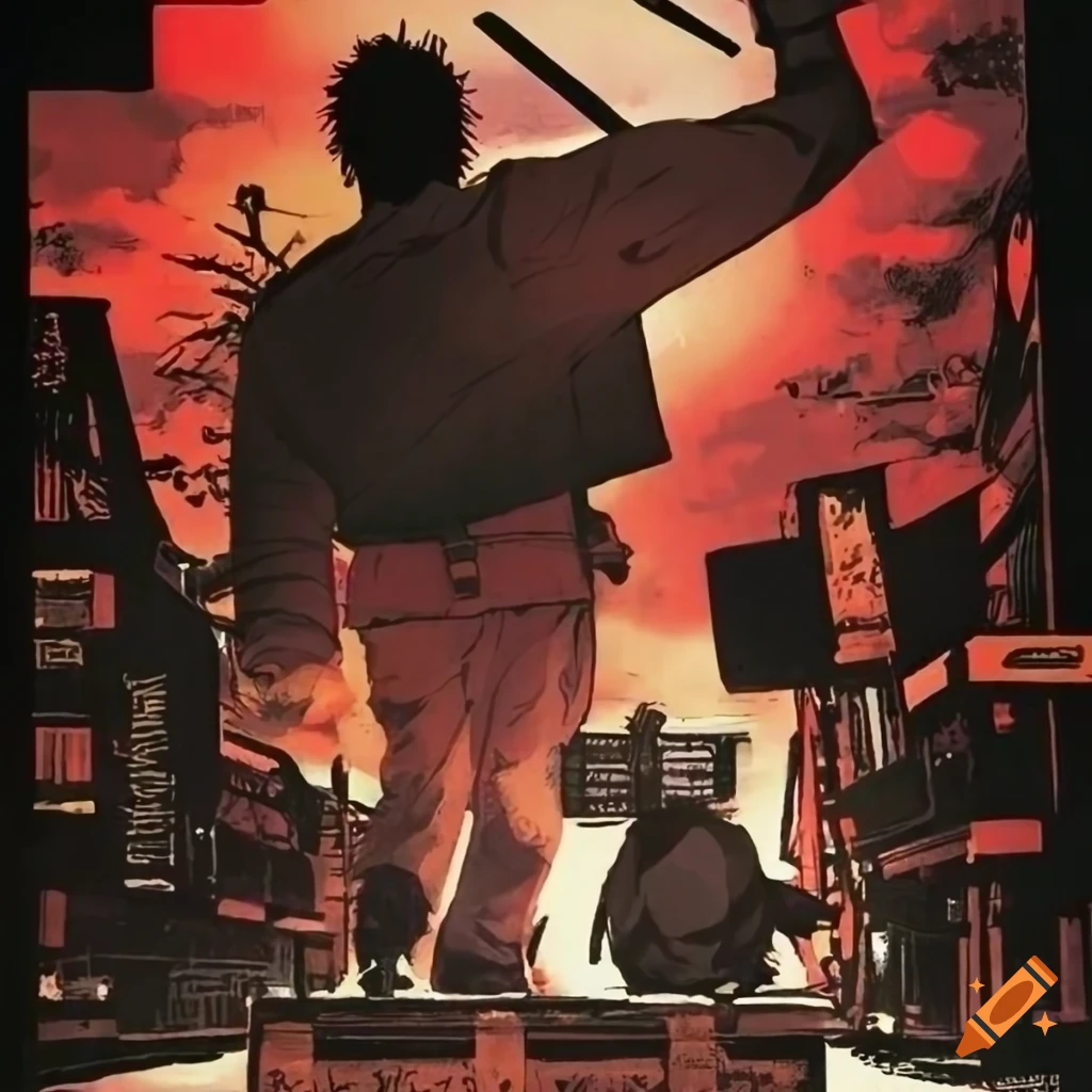 Graphic Novel Zatoichi Postal Carrier Vintage Poster