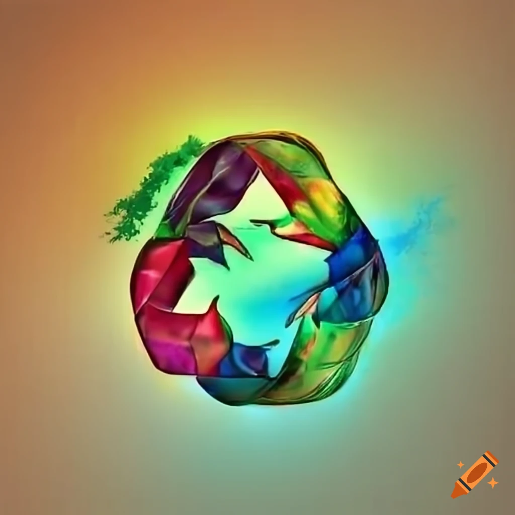 Reduce reuse recycle concept on Craiyon