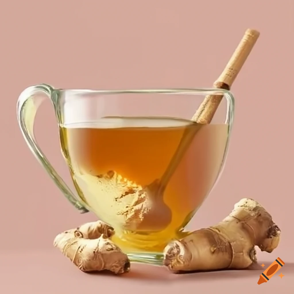 Ginger tea with honey