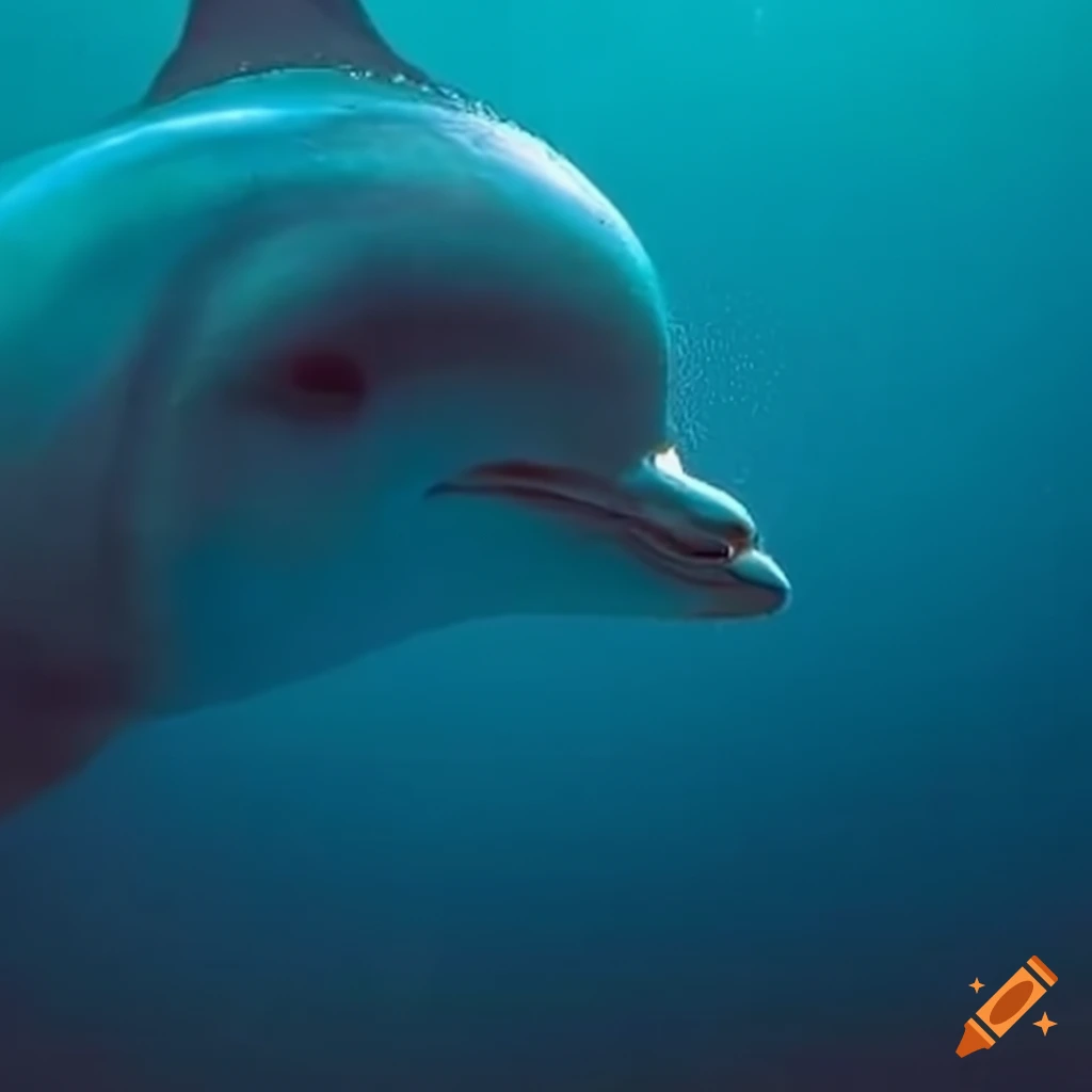 Dolphin in a lake