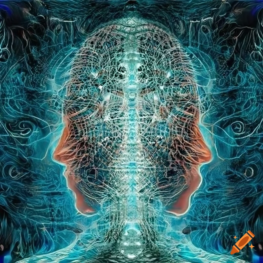 Illustration showing interconnectedness of all living beings