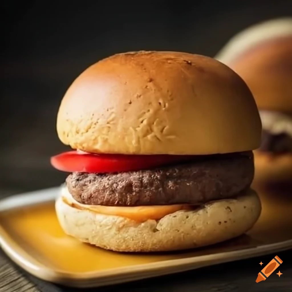 Burger made with traditional indonesian nastar cookies instead of bread