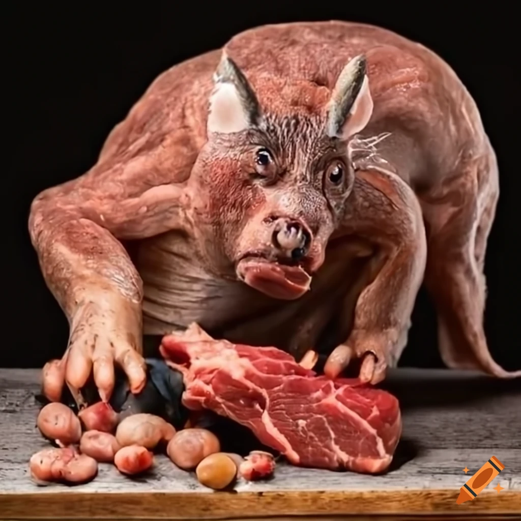 Satyr Eating Raw Meat On Craiyon satyr-eating-raw-meat-on-craiyon