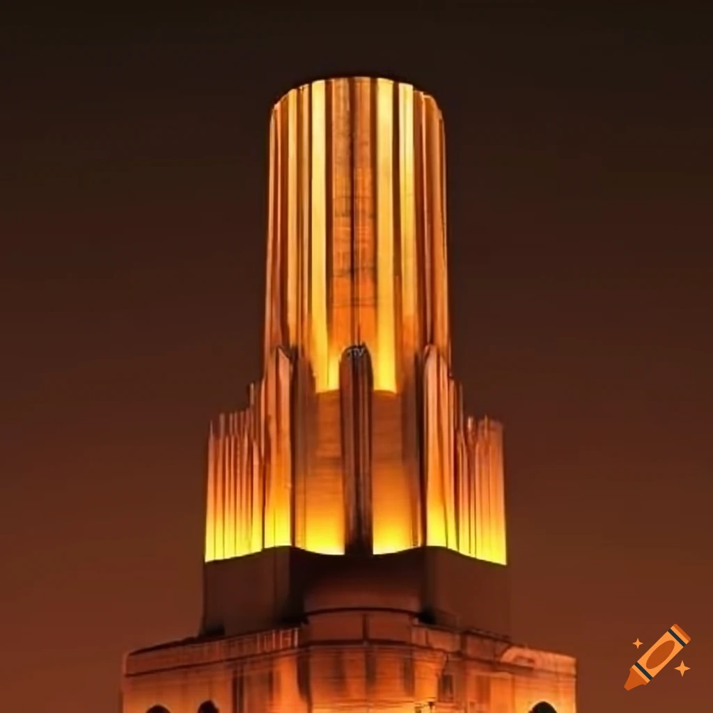 Art deco power plant on Craiyon