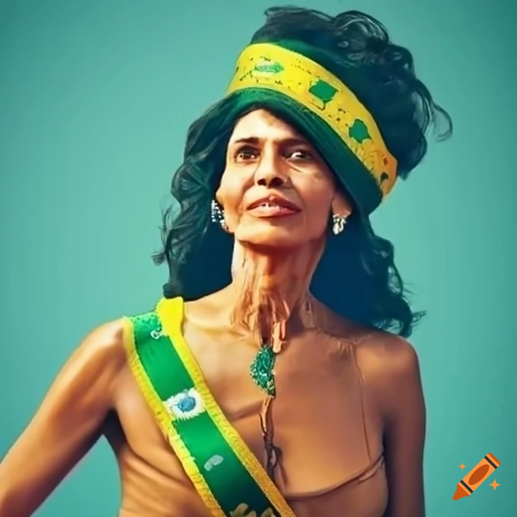 Woman with Brazilian presidential sash
