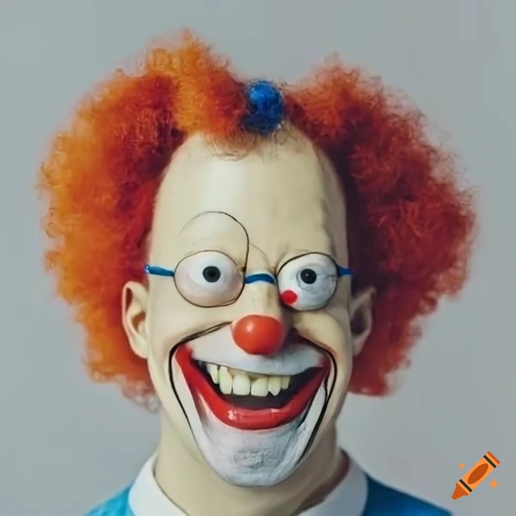 Man with unique haircut smiling on light gray background