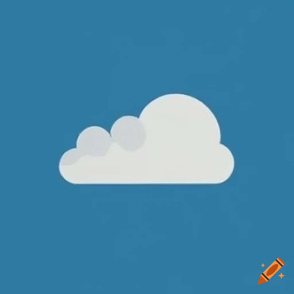 Simple sky with one cloud