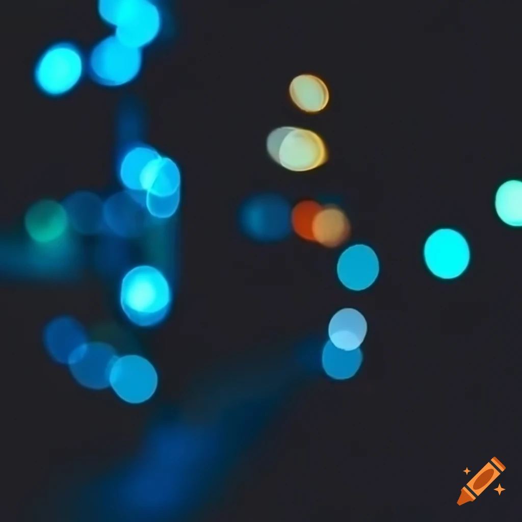 Dark night bokeh background