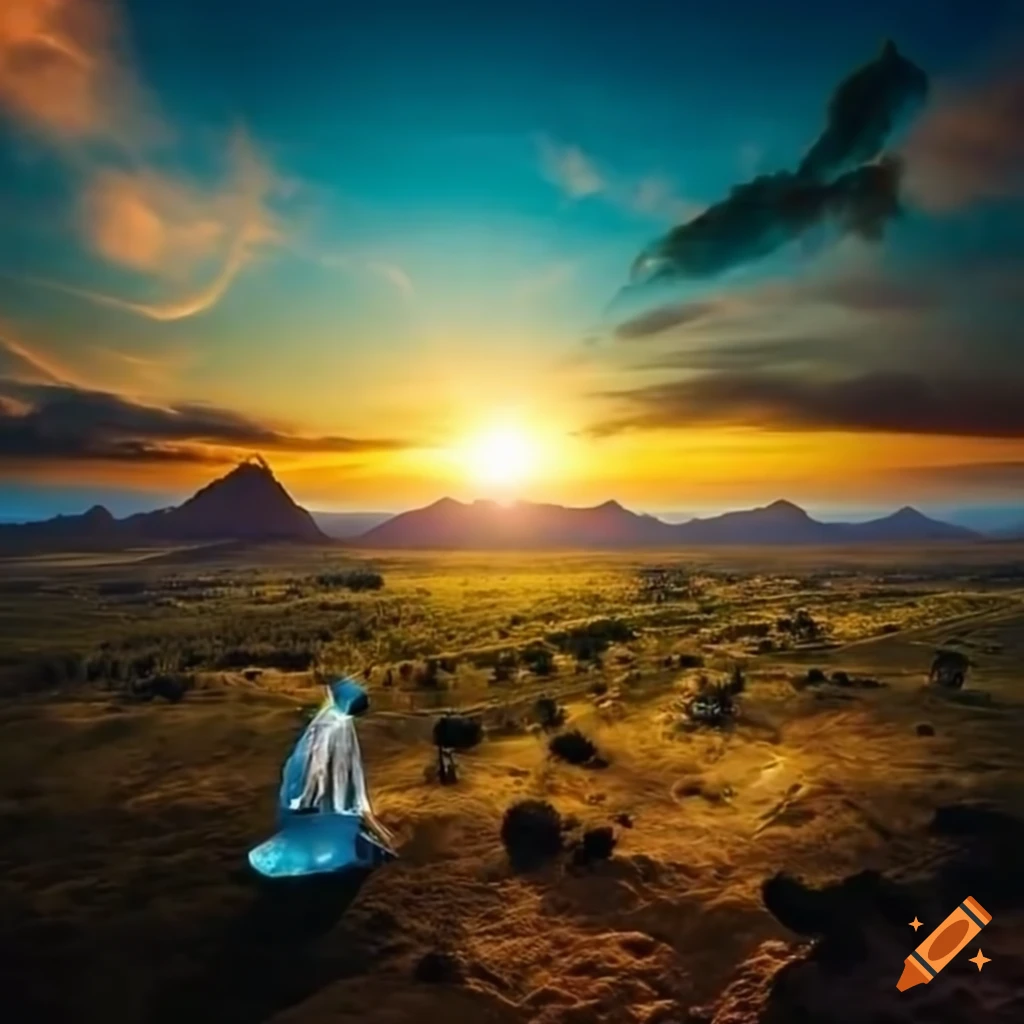 Surreal mystical travel beyond dimensions in astral planes on craiyon