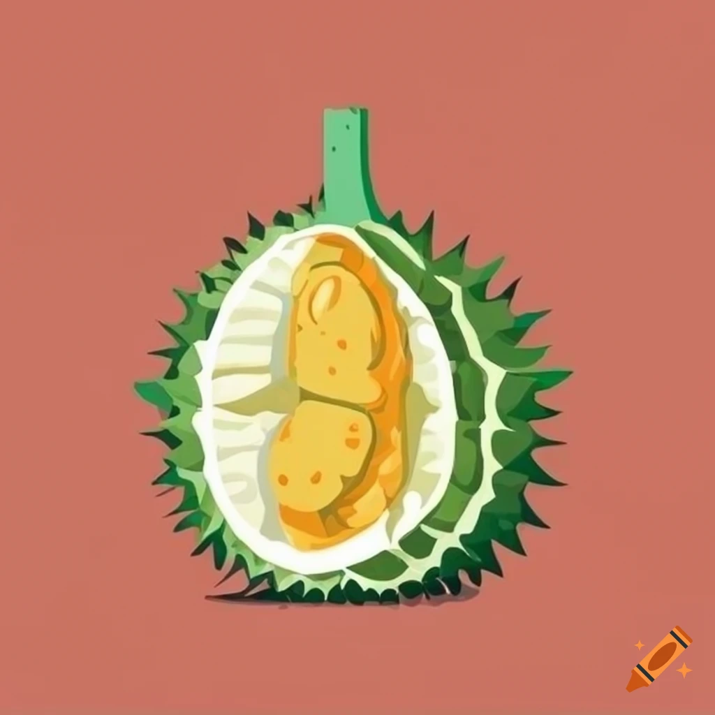 Durian flat design