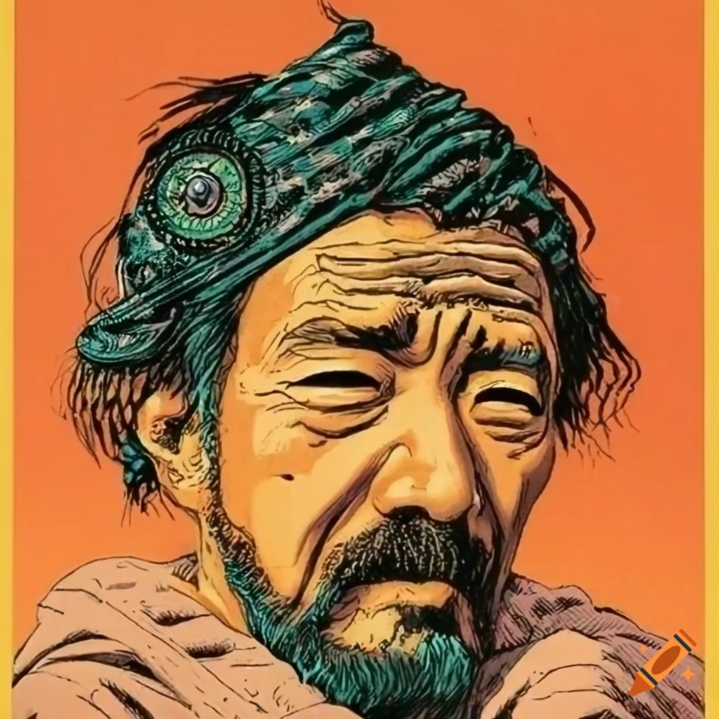 DMT, Masterful graphic novel, Zatoichi, stunning beautiful vintage travel poster